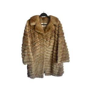 rare vintage robert sidney new york fur coat size medium